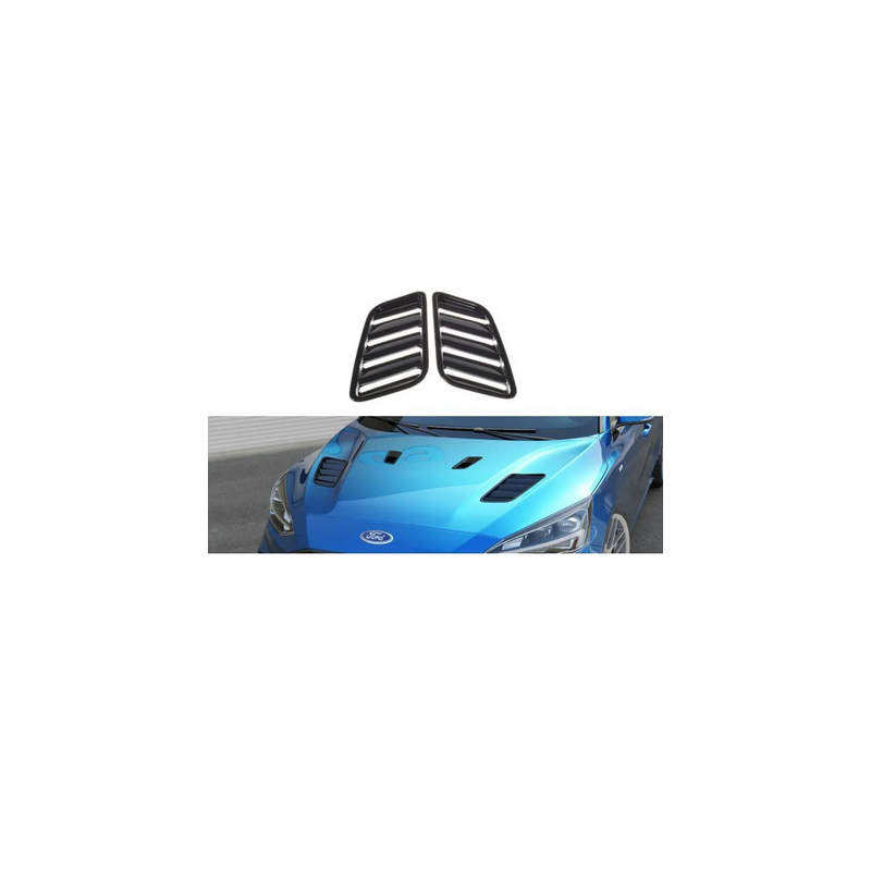 Prise D'Air Capot Maxton - Ford Focus ST-Line / ST Mk4 ( Plus Petits ) Noir Brillant