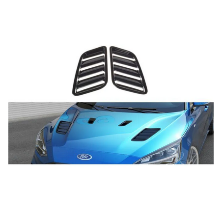 Prise D'Air Capot Maxton - Ford Focus ST-Line / ST Mk4 ( Plus Petits ) Noir Brillant
