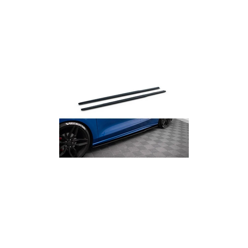 Rajouts Des Bas De Caisse Maxton - V.3 Ford Focus ST / ST-Line Mk4 Noir Brillant