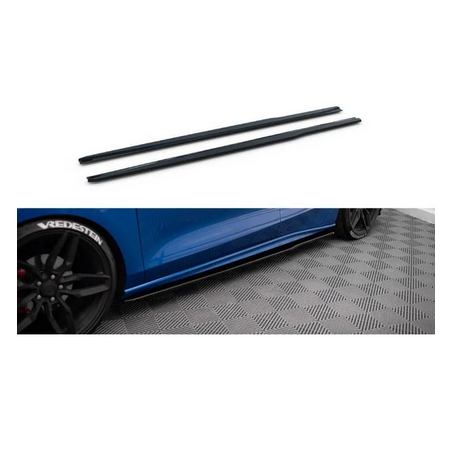 Rajouts Des Bas De Caisse Maxton - V.3 Ford Focus ST / ST-Line Mk4 Noir Brillant