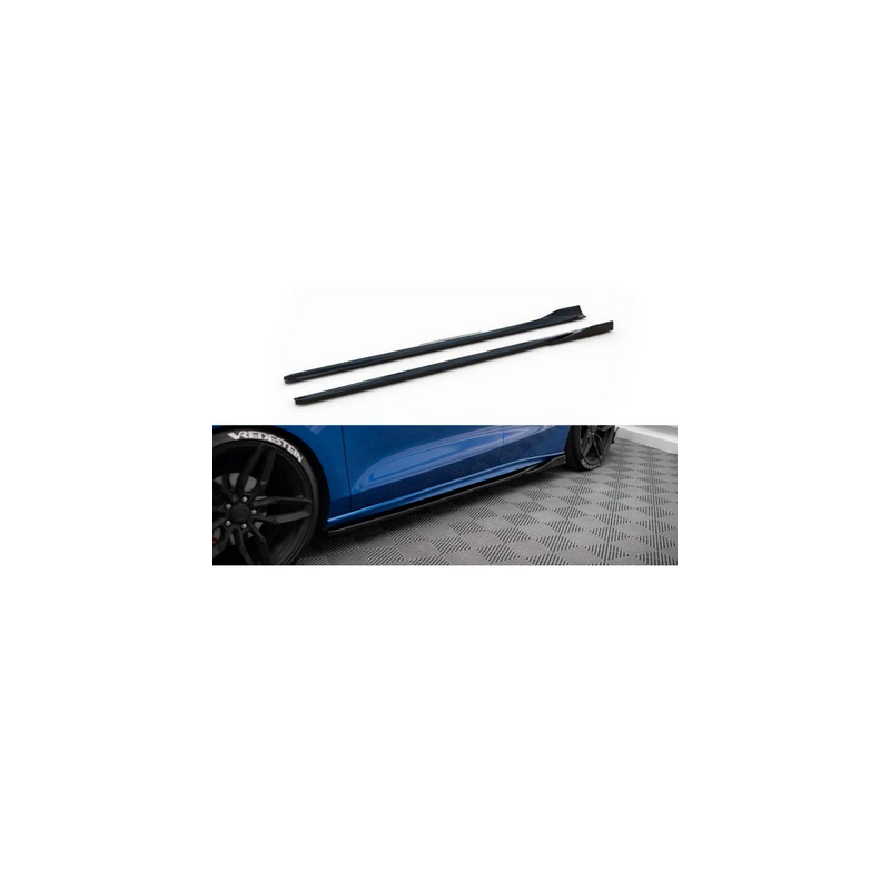 Rajouts Des Bas De Caisse V.4 Maxton - Ford Focus ST / ST-Line Mk4 Noir Brillant