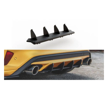 Sport Durabilité Central Diffuseur Arriere Maxton - Ford Focus ST Mk4 Noir