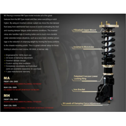 Kit combinés filetés BC-Racing RM-MA Ford Fiesta ST MK7 13+