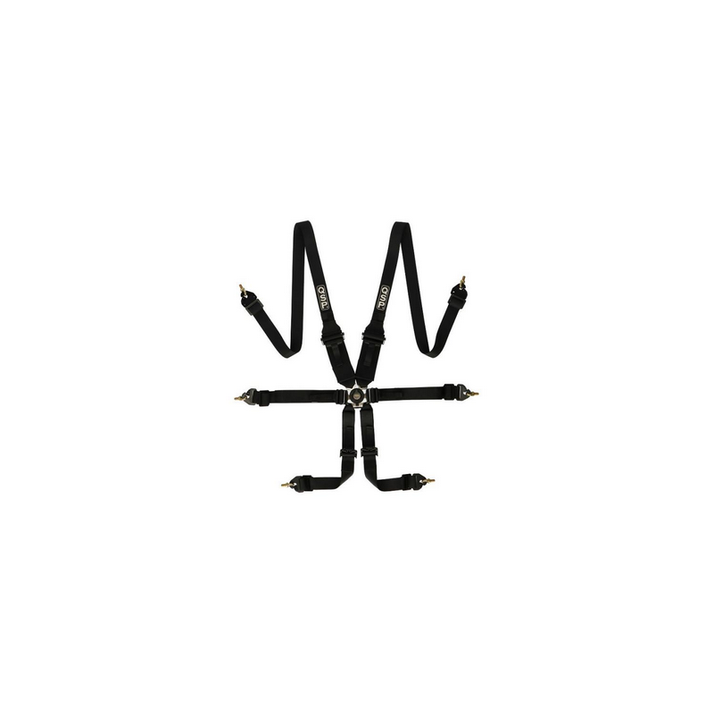 Harnais de sécurité QSP 6 points Pro Plus FIA - Noire Harnais de sécurité QSP 6 points Pro Plus FIA - Noire