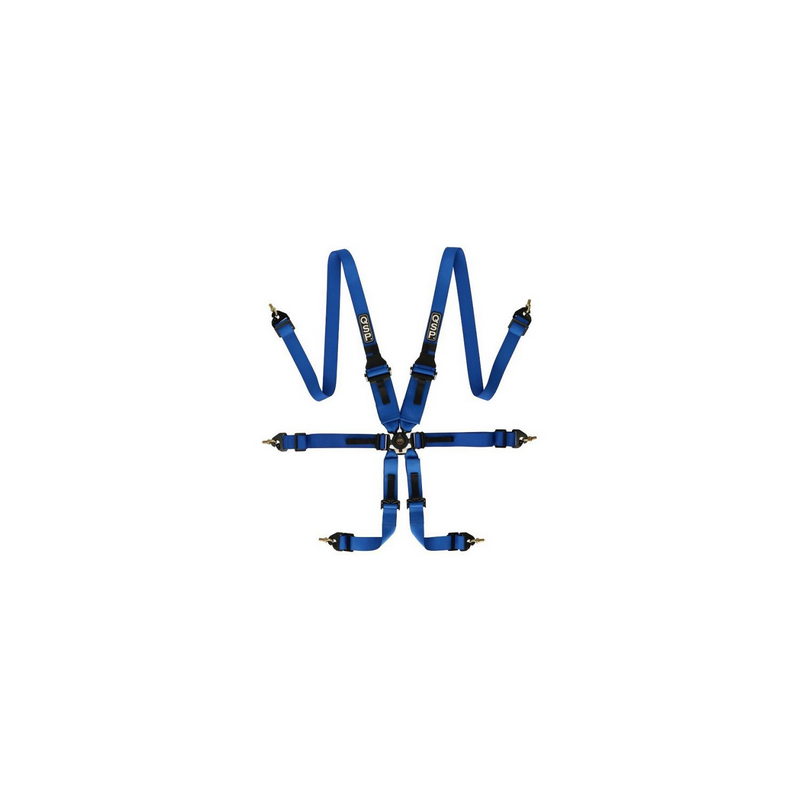 Harnais de sécurité QSP 6 points Pro Plus FIA - bleu