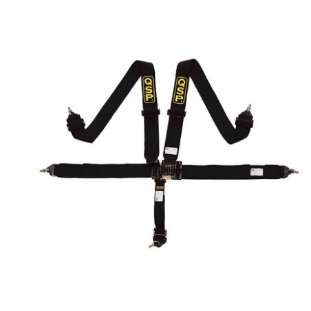 Harnais de sécurité QSP 5 points style Nascar (noir)