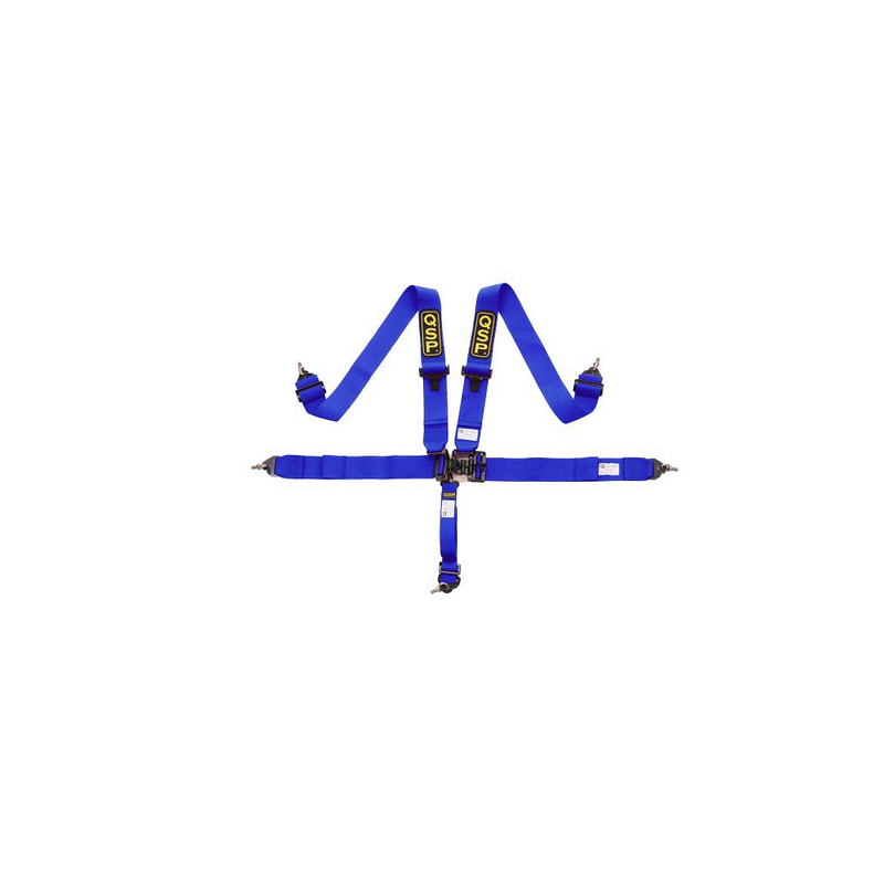 Harnais de sécurité QSP 5 points style Nascar (bleu)