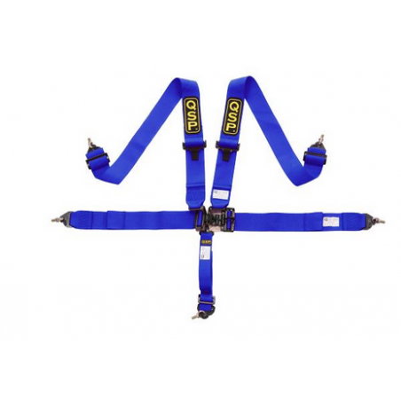 Harnais de sécurité QSP 5 points style Nascar (bleu)
