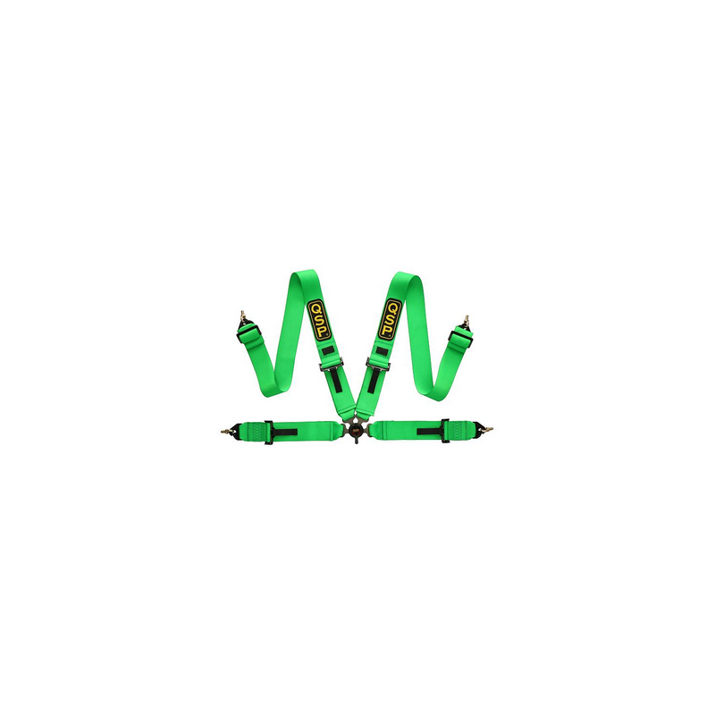 Ceinture de sécurité QSP 4-P 3/3 - NON FIA - Vert