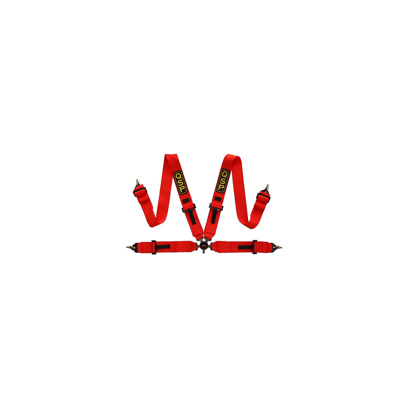 Ceinture de sécurité QSP 4-P 3/3 - NON FIA - Rouge