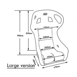 Siège de course QSP Drift 2 XL Siège de course QSP Drift 2 XL