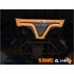 Renfort de sous-châssis inférieur avant à 6 points SWAVE & SUMMIT Mustang 2.3 et 5.0 Renfort de sous-châssis inférieur avant à 6 points SWAVE & SUMMIT Mustang 2.3 et 5.0