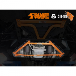 Renfort de châssis inférieur avant à 6 points SWAVE & SUMMIT Mustang 2.3 et 5.0 Renfort de châssis inférieur avant à 6 points SWAVE & SUMMIT Mustang 2.3 et 5.0