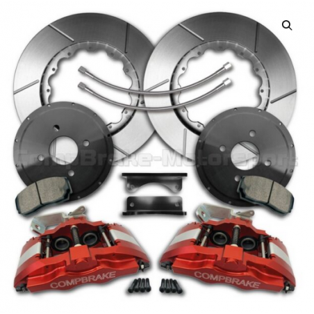 Kit de freins arrière PR14 pour Ford Mustang GT 550 – 19 pouces – Étrier à 4 pistons avec câble de fixation pour frein à main