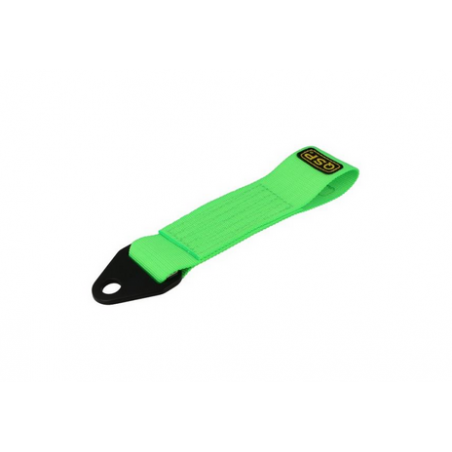 Sangle de remorquage FIA robuste QSP 2 - VERT FLUO