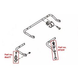 Barre Stabilisatrice Arrière  Hardrace - Ford focus ST 225 MK2