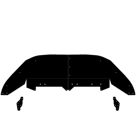 Plaque de protection Nutron IC en aluminium de 2 mm pour Ford Focus RS mk3