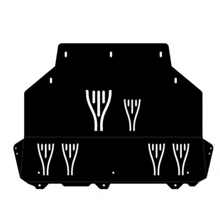 Plaque de protection Nutron en aluminium de 3 mm pour Ford Focus RS mk3