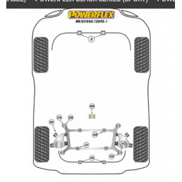 Silentblocs Powerflex réf 22 Ford Mustang (2015- ) Silentblocs Powerflex réf 22 Ford Mustang (2015- )