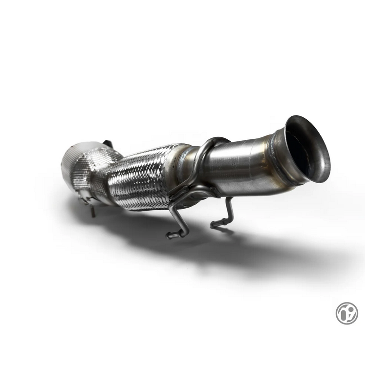 Tuyau de descente 76 mm 09D  avec catalyseur ECE haut débit 200 cellules Focus RS Mk3 Tuyau de descente 76 mm 09D  avec catalyseur ECE haut débit 200 cellules Focus RS Mk3