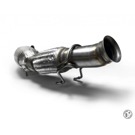 Tuyau de descente 76 mm 09D  avec catalyseur ECE haut débit 200 cellules Focus RS Mk3